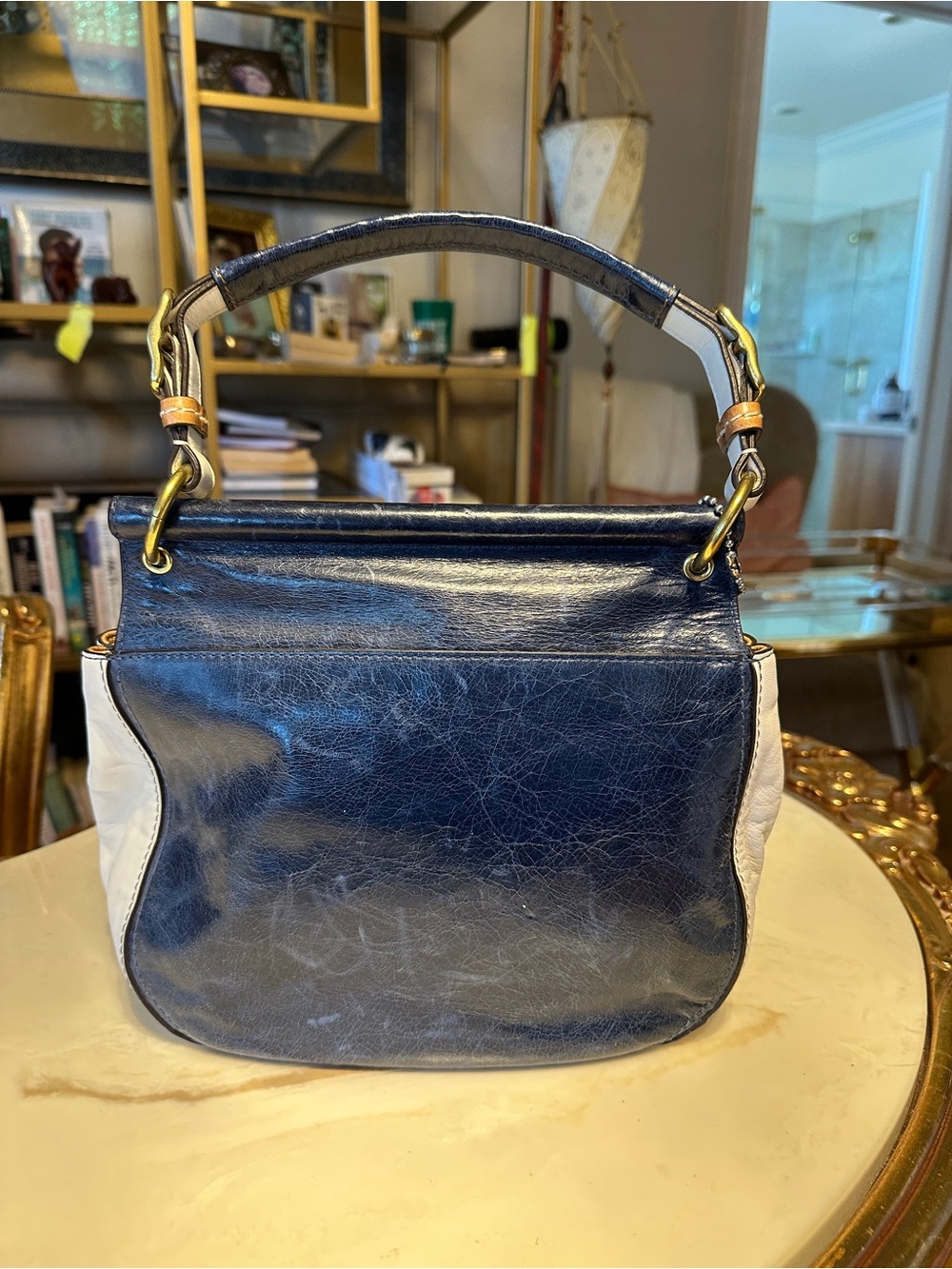Leather Top Handle Bag - Picture 3 of 6